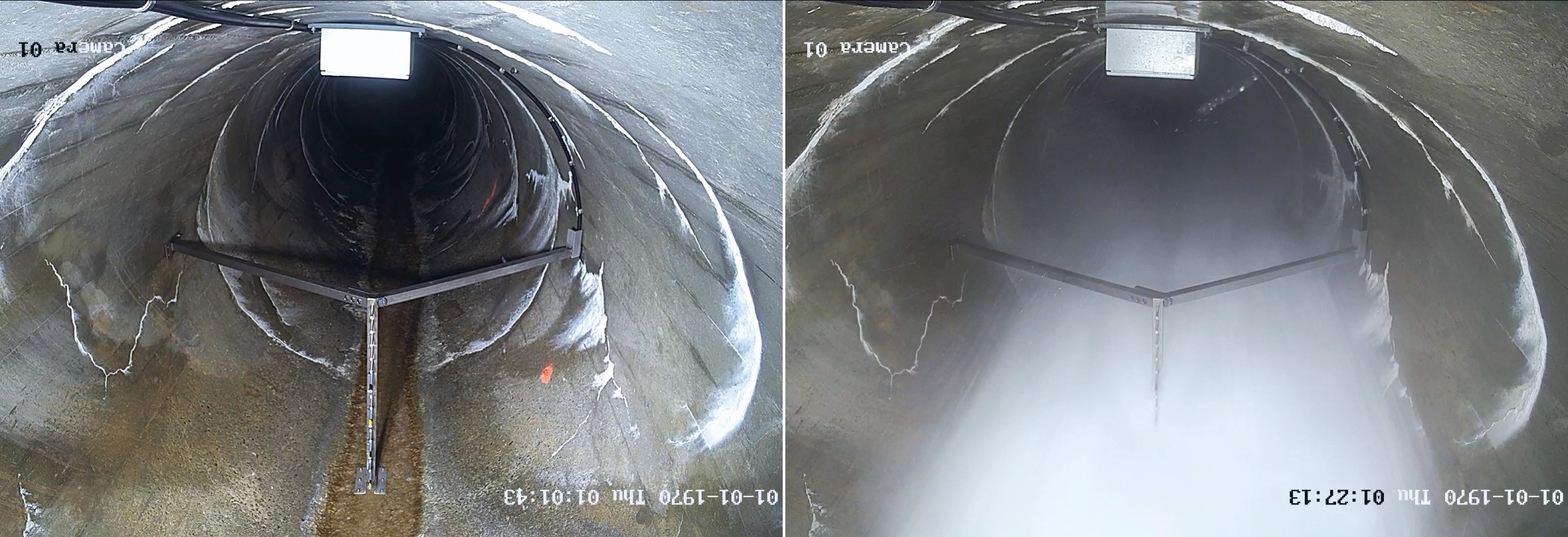 Air-water flow instrumentation inside the Luzzone dam tunnel spillway