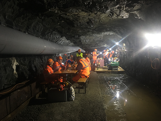 Celebration of Saint Barbara on 4 December at Bedretto Underground Laboratory for Geoenergies